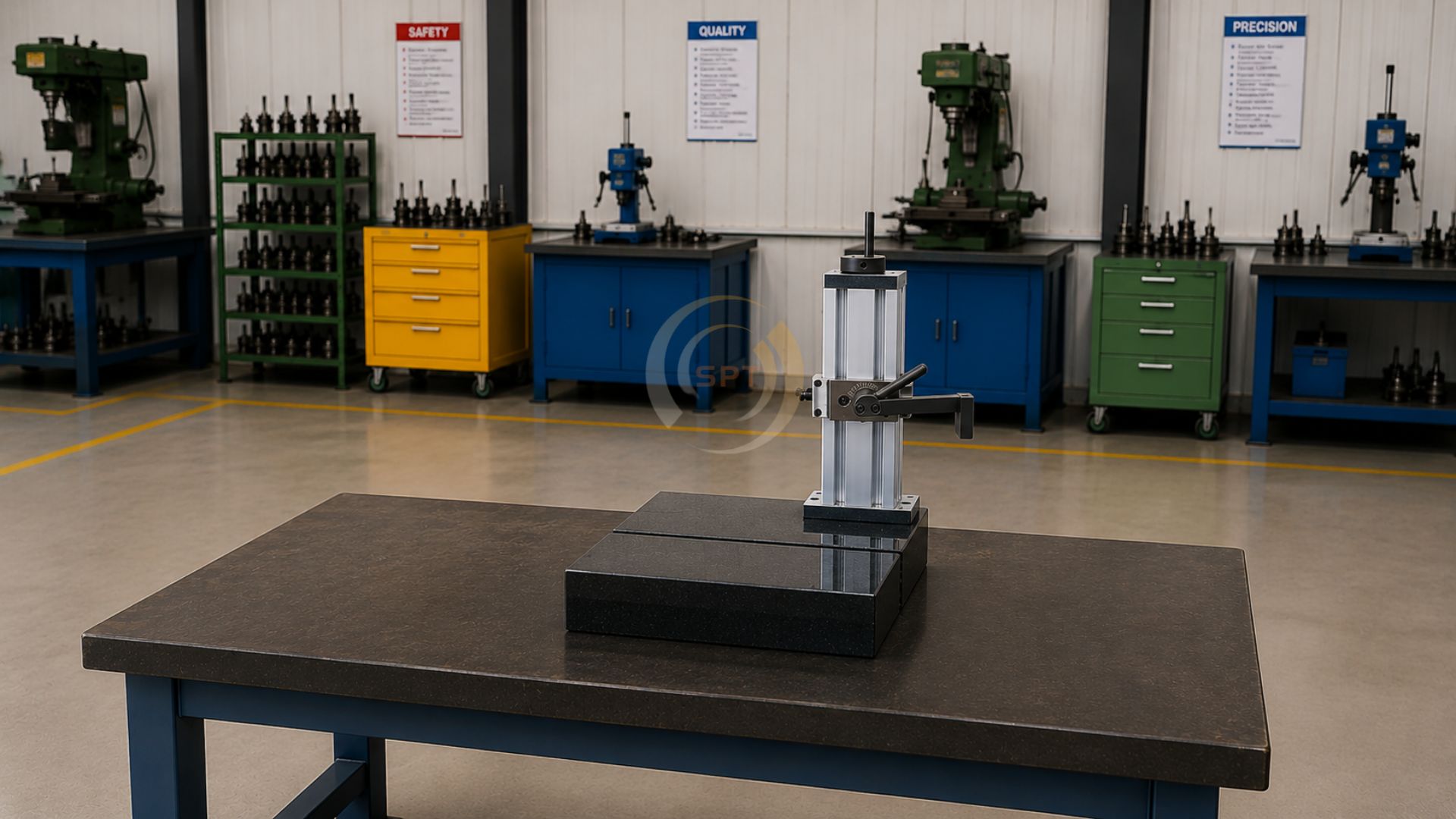Surface Finish Tester Stand by SPT Metrology, Roughness Measurement Stand