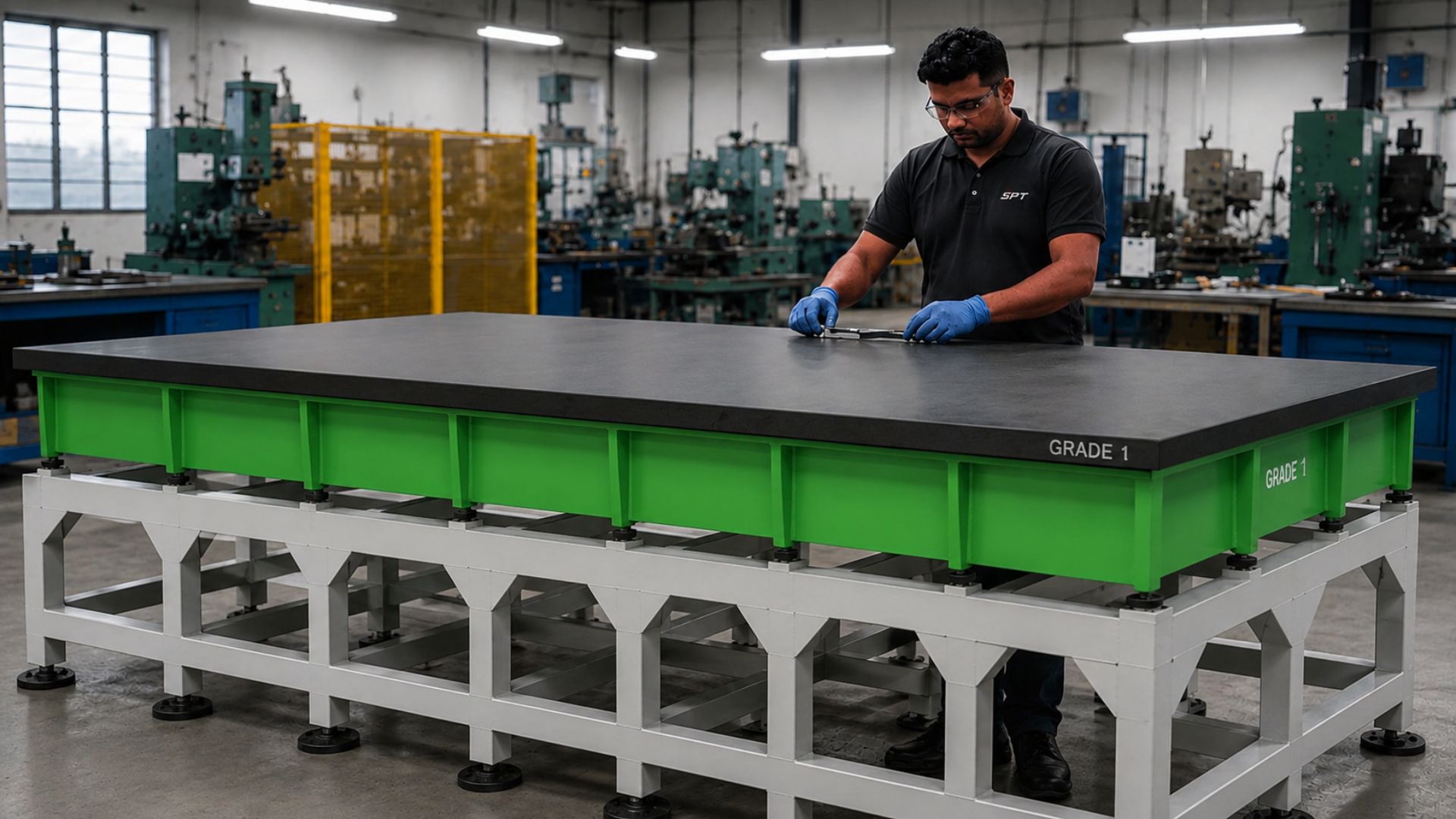 Cast Iron Surface Plate Manufacturer workshop in Chennai and Dharmapuri, Tamil Nadu